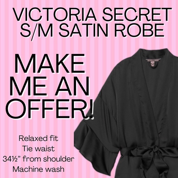 Victoria’s Secret Beautiful ANGEL Satin Robe - Picture 1 of 3
